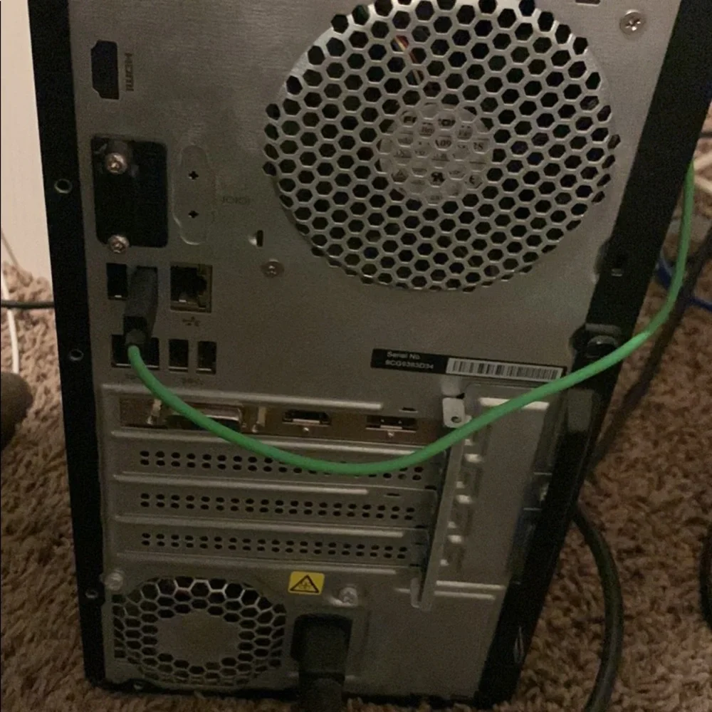 Hp pc black comes with monitor light up keyboard and mouse
